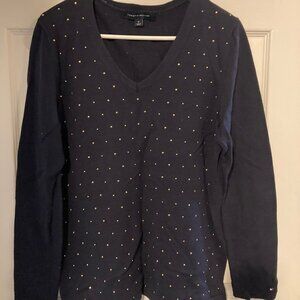 NWOT Tommy Hilfiger long sleeve studded shirt
